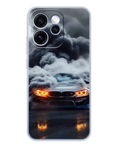 Чохол для OPPO Reno 15 Pro з картинкою «BMW у диму»