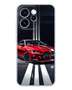 Чохол для OPPO Reno 15 Pro з картинкою «Червона BMW на дорозі»