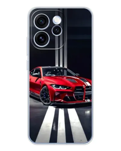 Чохол для OPPO Reno 15 Pro з картинкою «Червона BMW на дорозі»