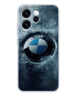 Чехол для OPPO Reno 15 Pro с картинкой «Логотип BMW — лед»