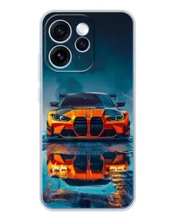 Чехол для OPPO Reno 15 Pro с картинкой «BMW — золотая эмблема»