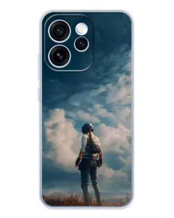 Чохол для OPPO Reno 15 Pro з картинкою «Герой PUBG на скелі»