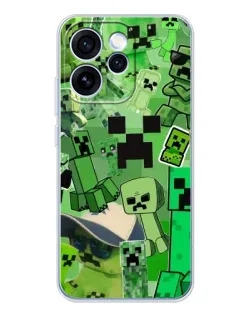 Чохол для OPPO Reno 15 Pro з картинкою «Кріпери Minecraft» Чохол для OPPO Reno 15 Pro з картинкою «Кріпери Minecraft»