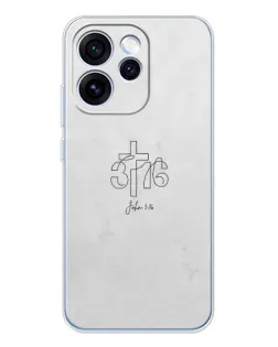 Чехол для OPPO Reno 15 Pro с картинкой «Иоанна 3:16 Крест»