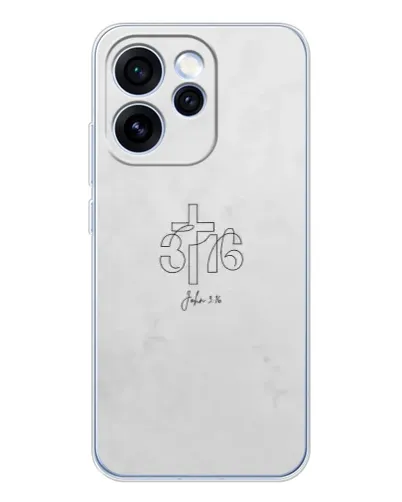 Чехол для OPPO Reno 15 Pro с картинкой «Иоанна 3:16 Крест»