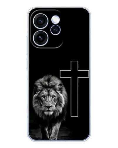 Чехол для OPPO Reno 15 Pro с картинкой «Лев и Крест»