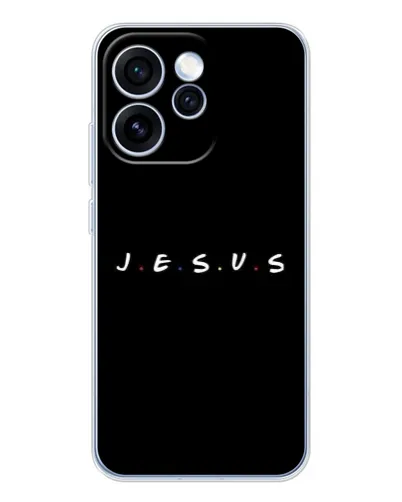 Чехол для OPPO Reno 15 Pro с картинкой «Точки веры J.E.S.U.S.»