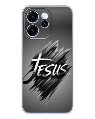 Чехол для OPPO Reno 15 Pro с картинкой «Надпись Jesus Graffiti»