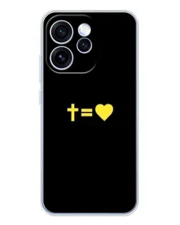 Чехол для OPPO Reno 15 Pro с картинкой «Сердце и Крест»
