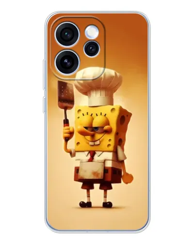 Чехол для OPPO Reno 15 Pro с картинкой «Губка Боб повар» Чехол для OPPO Reno 15 Pro с картинкой «Губка Боб повар»