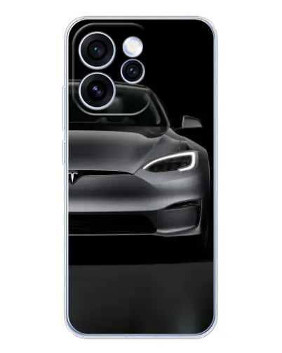 Чехол для OPPO Reno 15 Pro с картинкой «Tesla Model S Look» Чехол для OPPO Reno 15 Pro с картинкой «Tesla Model S Look»