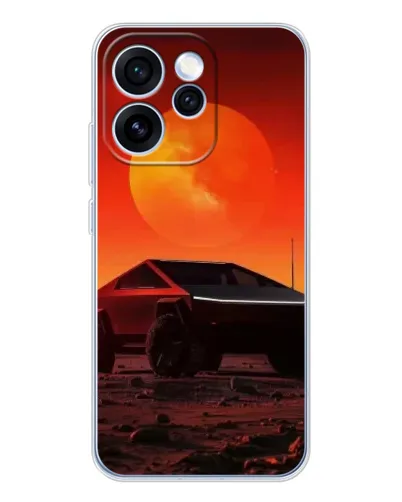 Чехол для OPPO Reno 15 Pro с картинкой «Cybertruck на Марсе» Чехол для OPPO Reno 15 Pro с картинкой «Cybertruck на Марсе»
