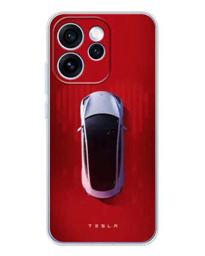 Чехол для OPPO Reno 15 Pro с картинкой «Tesla Top View» Чехол для OPPO Reno 15 Pro с картинкой «Tesla Top View»