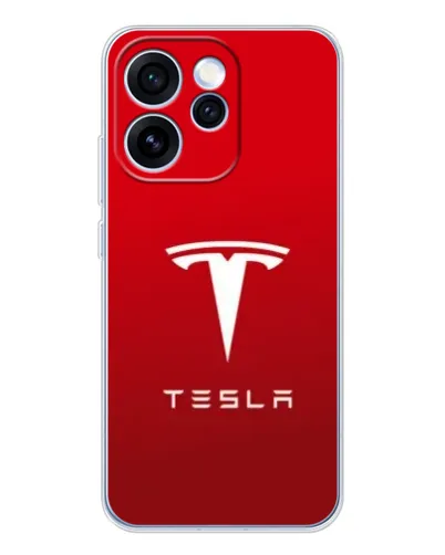 Чехол для OPPO Reno 15 Pro с картинкой «Tesla Red Classic» Чехол для OPPO Reno 15 Pro с картинкой «Tesla Red Classic»