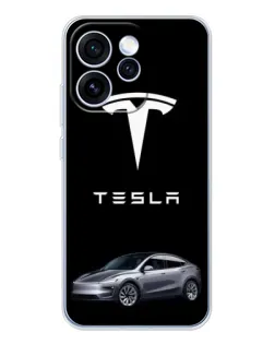Чехол для OPPO Reno 15 Pro с картинкой «Tesla Model Y»