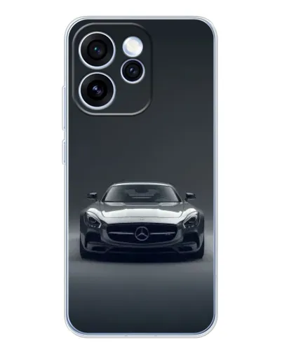 Чехол для OPPO Reno 15 Pro с картинкой «Mercedes на черном»