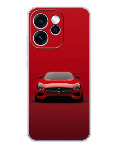 Чехол для OPPO Reno 15 Pro с картинкой «Красный Mercedes AMG»