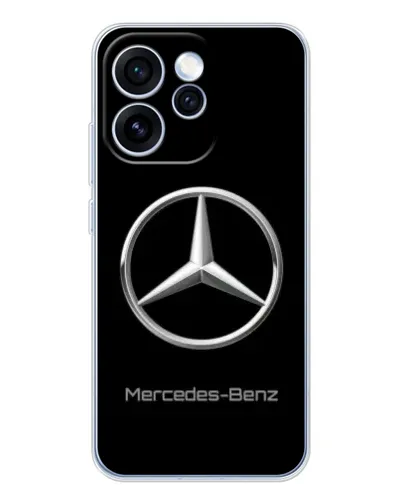 Чехол для OPPO Reno 15 Pro с картинкой «Mercedes Silver Logo»