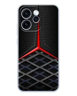 Чехол для OPPO Reno 15 Pro с картинкой «Mercedes Carbon Grid»