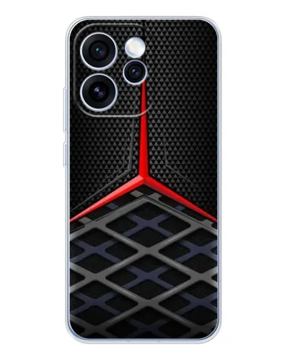 Чехол для OPPO Reno 15 Pro с картинкой «Mercedes Carbon Grid»