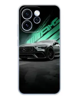 Чехол для OPPO Reno 15 Pro с картинкой «Темный Mercedes AMG»