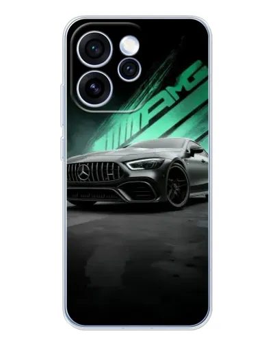 Чехол для OPPO Reno 15 Pro с картинкой «Темный Mercedes AMG»