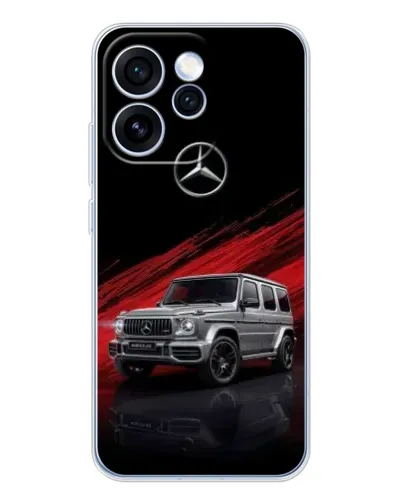 Чехол для OPPO Reno 15 Pro с картинкой «Mercedes G-Class красный»