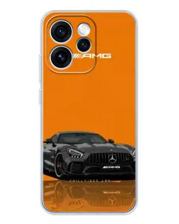 Чехол для OPPO Reno 15 Pro с картинкой «Оранжевый Mercedes AMG»