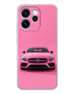 Чехол для OPPO Reno 15 Pro с картинкой «Розовый Mercedes AMG»