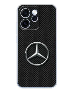 Чехол для OPPO Reno 15 Pro с картинкой «Карбоновый Mercedes стиль»