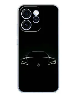 Чехол для OPPO Reno 15 Pro с картинкой «Mercedes — силуэт авто»