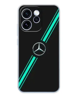 Чехол для OPPO Reno 15 Pro с картинкой «Спортивные линии Mercedes»