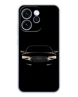 Чохол для OPPO Reno 15 Pro з картинкою «Audi — нічний контур»