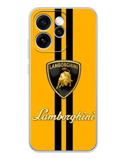 Чохол для OPPO Reno 15 Pro з картинкою «Lamborghini Stripe жовтий»
