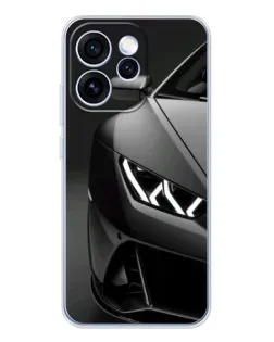 Чехол для OPPO Reno 15 Pro с картинкой «Lamborghini фары детализация»