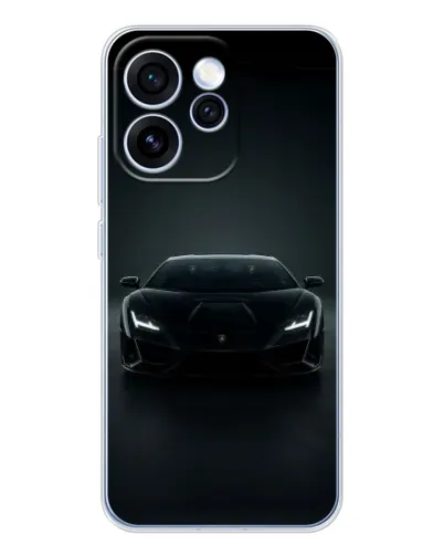 Чехол для OPPO Reno 15 Pro с картинкой «Черный Lamborghini Aventador» Чехол для OPPO Reno 15 Pro с картинкой «Черный Lamborghini Aventador»