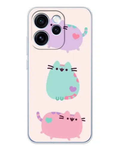 Чохол для OPPO Reno 15 Pro з картинкою «Pusheen тріо»