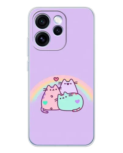 Чохол для OPPO Reno 15 Pro з картинкою «Веселкові Пушини»