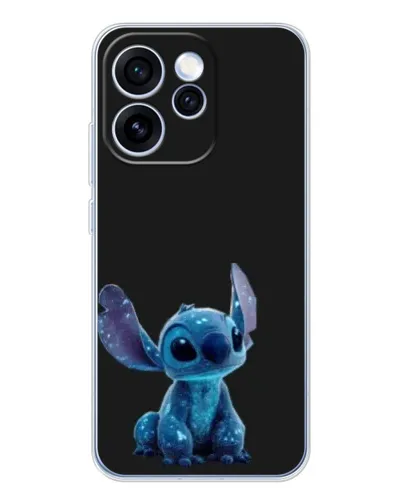Чехол для OPPO Reno 15 Pro с картинкой «Стич на черном»