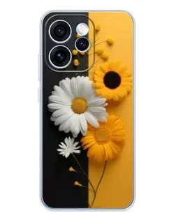 Чехол для OPPO Reno 15 Pro с картинкой «Подсолнух и ромашка»