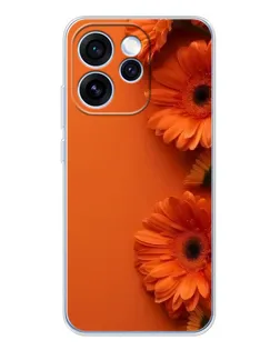 Чехол для OPPO Reno 15 Pro с картинкой «Оранжевые герберы»