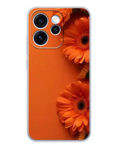 Чехол для OPPO Reno 15 Pro с картинкой «Оранжевые герберы»