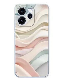Чехол для OPPO Reno 15 Pro с картинкой «Пастельные нежные волны»