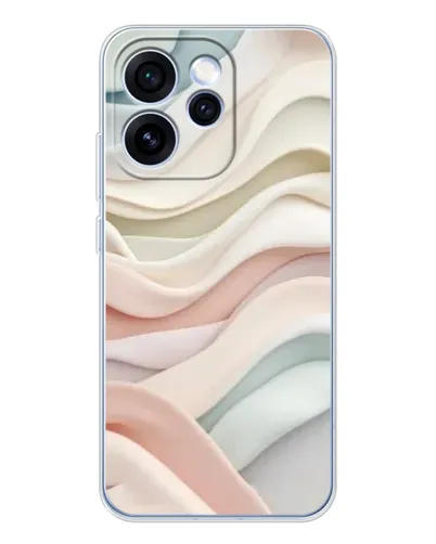 Чехол для OPPO Reno 15 Pro с картинкой «Пастельные нежные волны» Чехол для OPPO Reno 15 Pro с картинкой «Пастельные нежные волны»