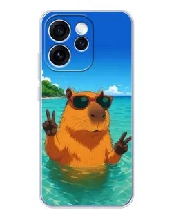 Чохол для OPPO Reno 15 Pro з картинкою «Морська капібара» Чохол для OPPO Reno 15 Pro з картинкою «Морська капібара»