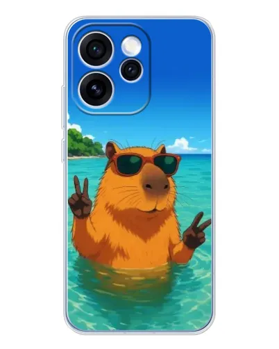 Чохол для OPPO Reno 15 Pro з картинкою «Морська капібара» Чохол для OPPO Reno 15 Pro з картинкою «Морська капібара»