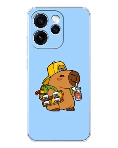 Чохол для OPPO Reno 15 Pro з картинкою «Капібара на скейті» Чохол для OPPO Reno 15 Pro з картинкою «Капібара на скейті»