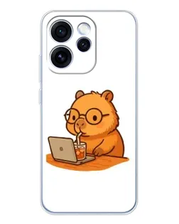 Чохол для OPPO Reno 15 Pro з картинкою «Капібара з ноутбуком» Чохол для OPPO Reno 15 Pro з картинкою «Капібара з ноутбуком»