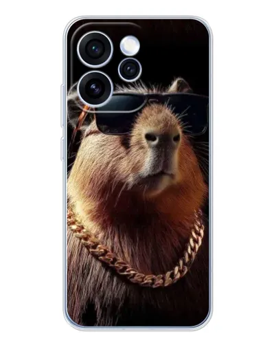 Чохол для OPPO Reno 15 Pro з картинкою «Капібара золотий ланцюг» Чохол для OPPO Reno 15 Pro з картинкою «Капібара золотий ланцюг»
