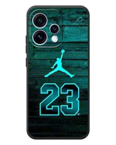 Чехол для OPPO Reno 15 с картинкой «Jordan Cyan 23»